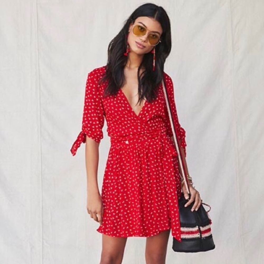 FAITHFULL THE BRAND REVOLVE Oslo Dress Rosario Red